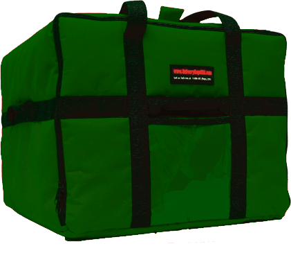 PB1010-1618-GRN Jumbo Pizza Delivery Bag (Green)