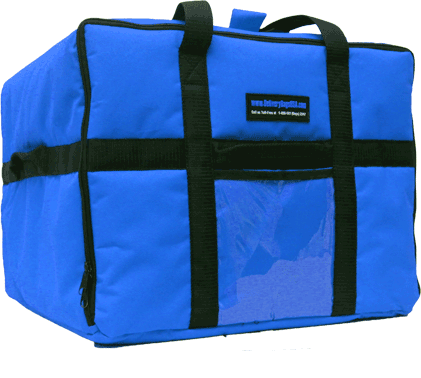 PB1010-1618-BLU Jumbo Pizza Delivery Bag (Blue)
