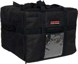 PB1010-1618-BLK Jumbo Pizza Delivery Bag (Black)