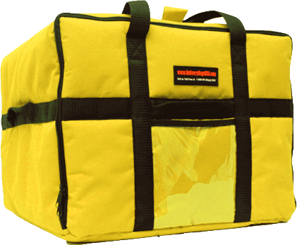 PB1010-1618-YEL Jumbo Pizza Delivery Bag (Yellow)